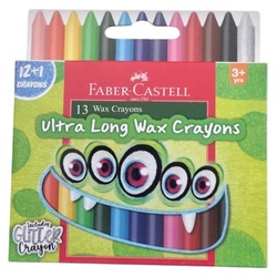 Faber-Castell 13 Ultra Long Wax Crayons 